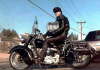1948 Indian Chief - The bad ass biker dude, fully kitted out in Lewis Leathers of London, who ripped the box for the coin to buy gas is Irwin Arnstein.